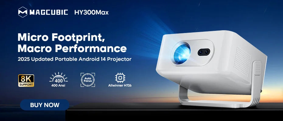 Mini Projektor Smart 4K WiFi – Kino w Domu i Ogrodzie