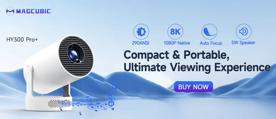 Mini Projektor Smart 4K WiFi – Kino w Domu i Ogrodzie